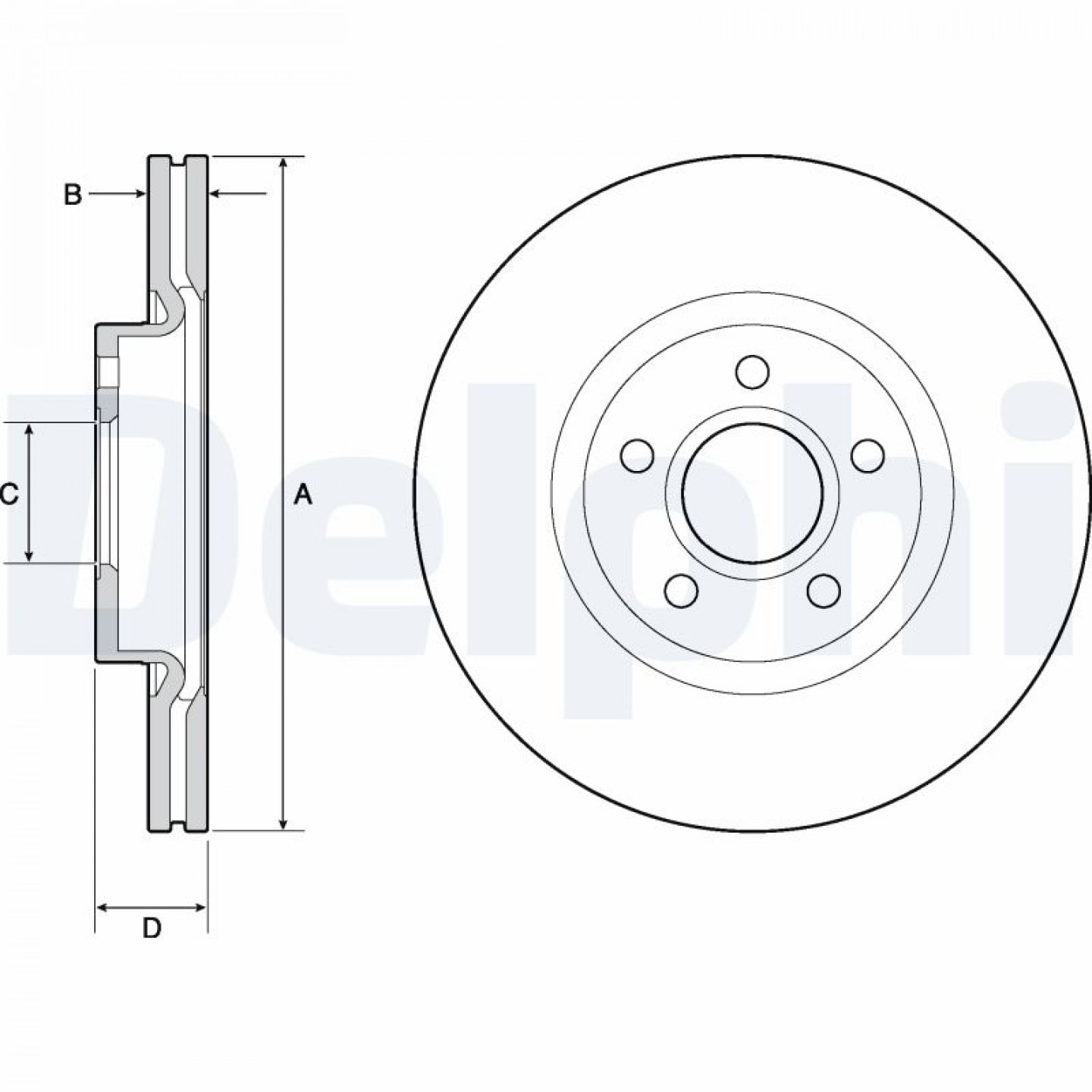 Discofreno DELPHI BG4676C