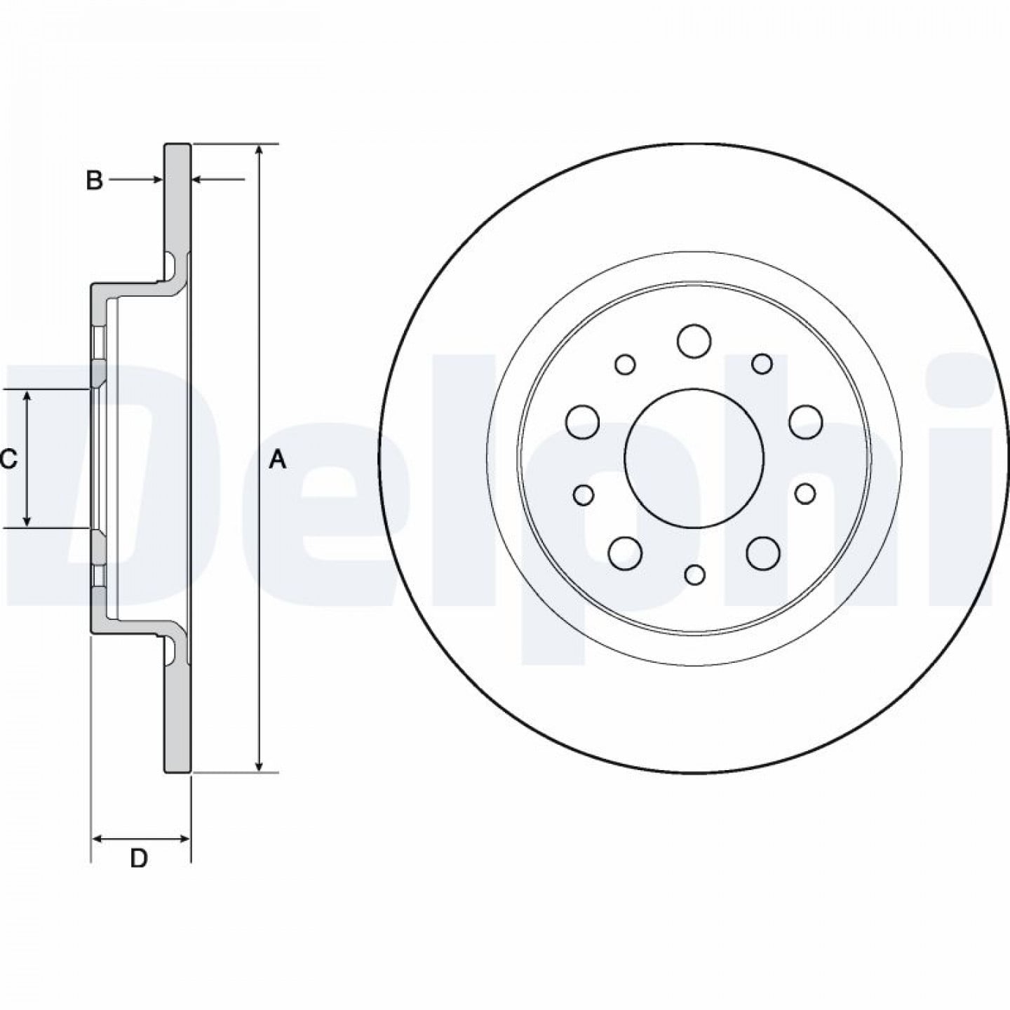 Bremsscheibe DELPHI BG4690C