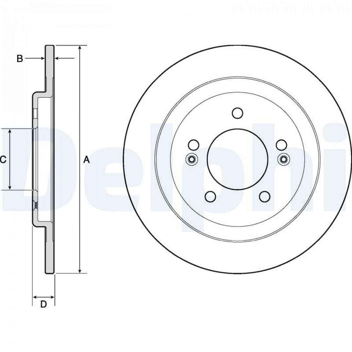 Bremsscheibe DELPHI BG4749C