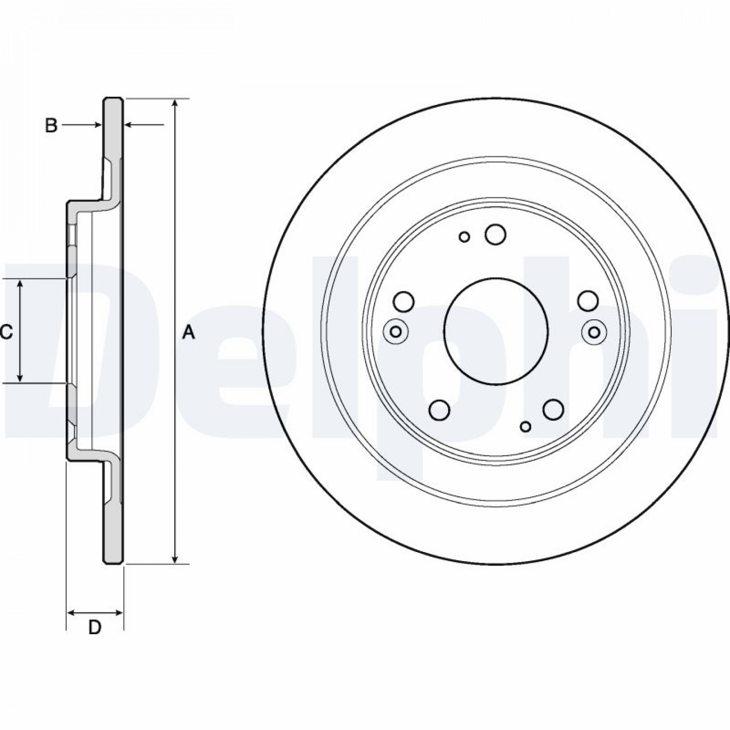 Discofreno DELPHI BG4773C