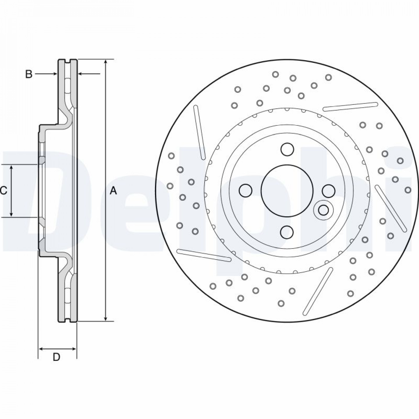 Disque de frein DELPHI BG4789C