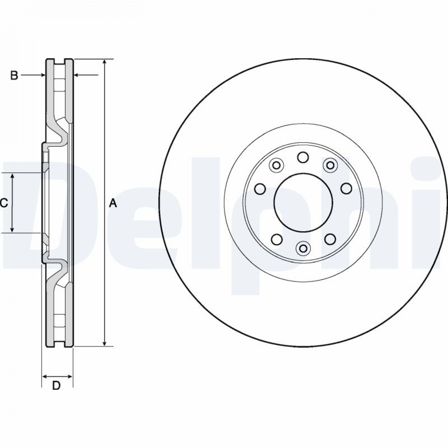 Bremsscheibe DELPHI BG4814C