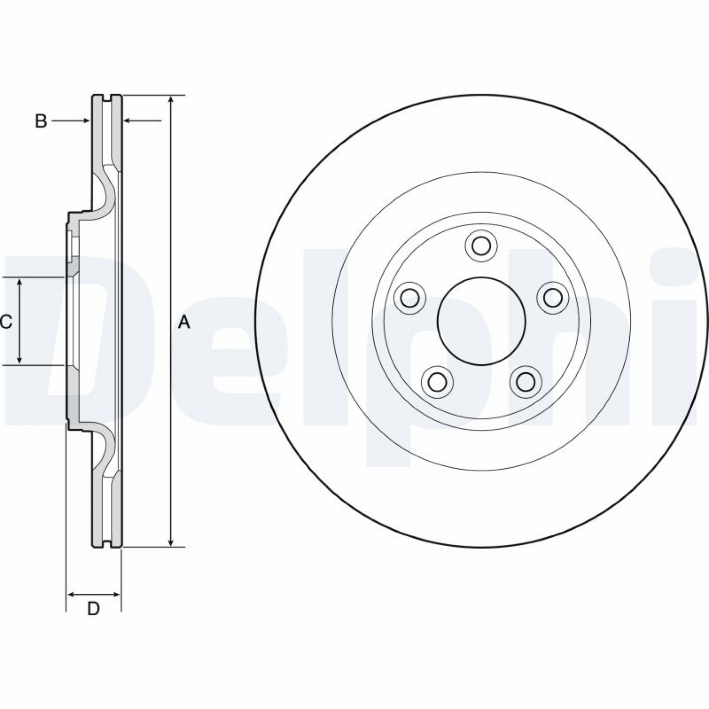 Disque de frein DELPHI BG4833C