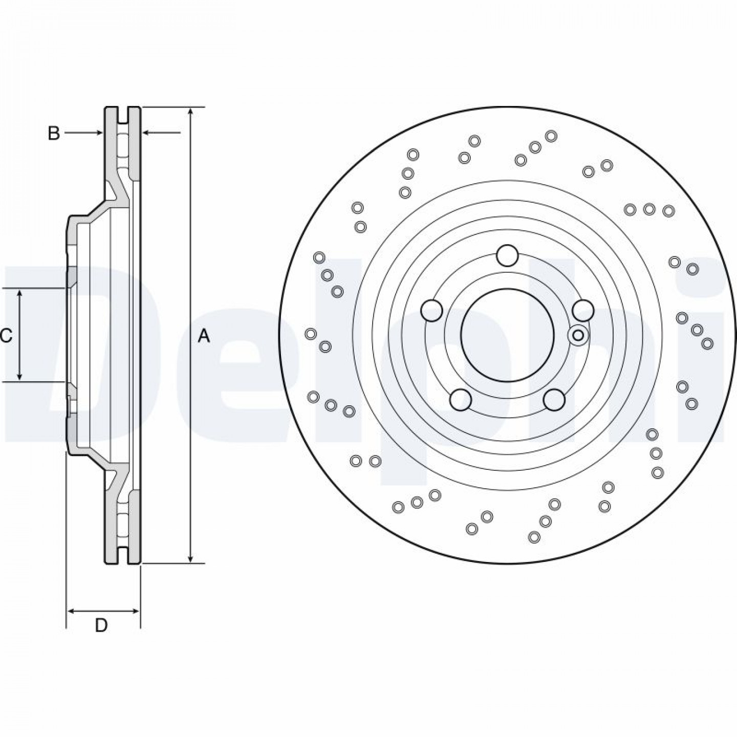 Bremsscheibe DELPHI BG4920C