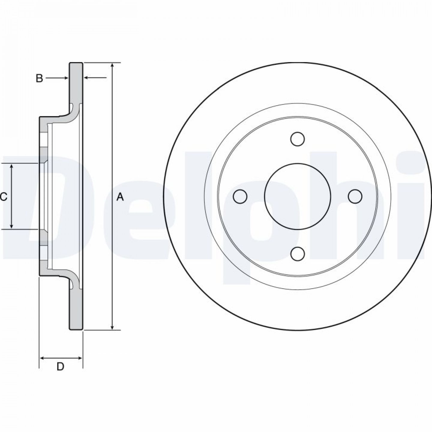 Discofreno DELPHI BG4954C