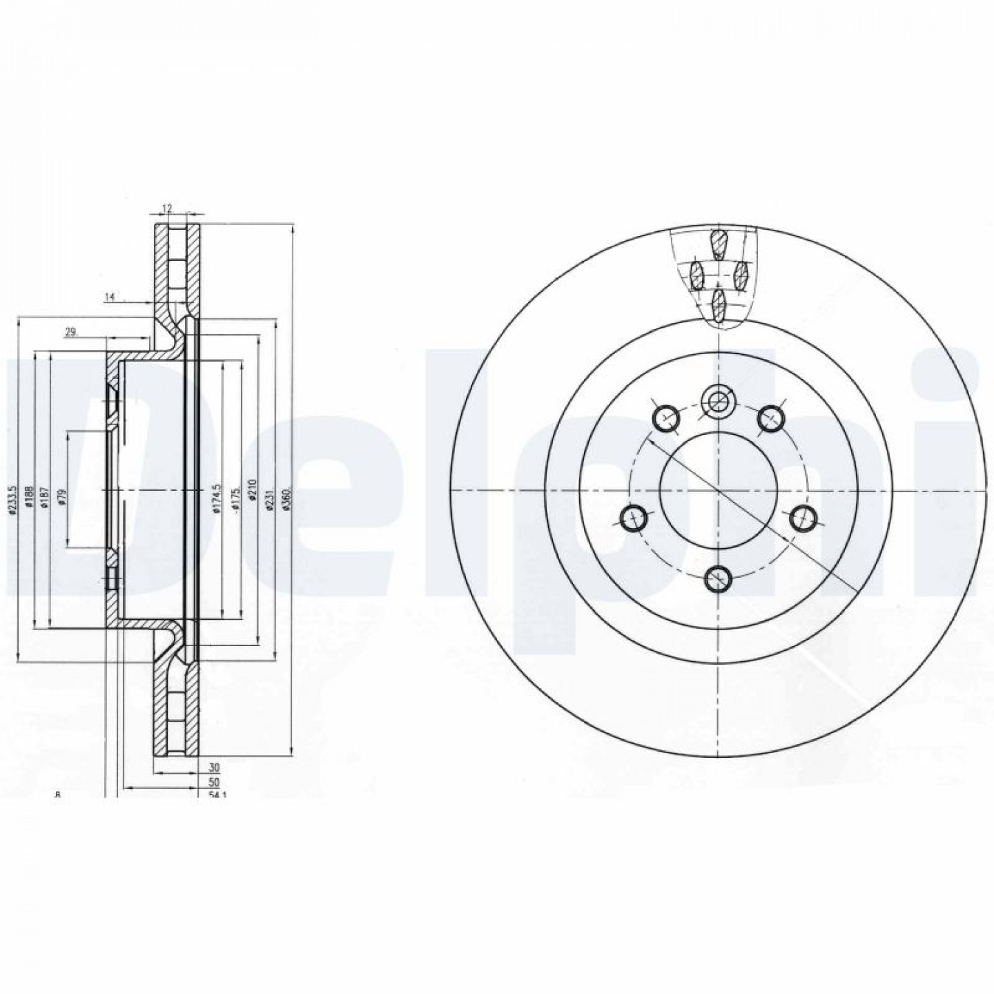 Remschijf DELPHI BG9007C