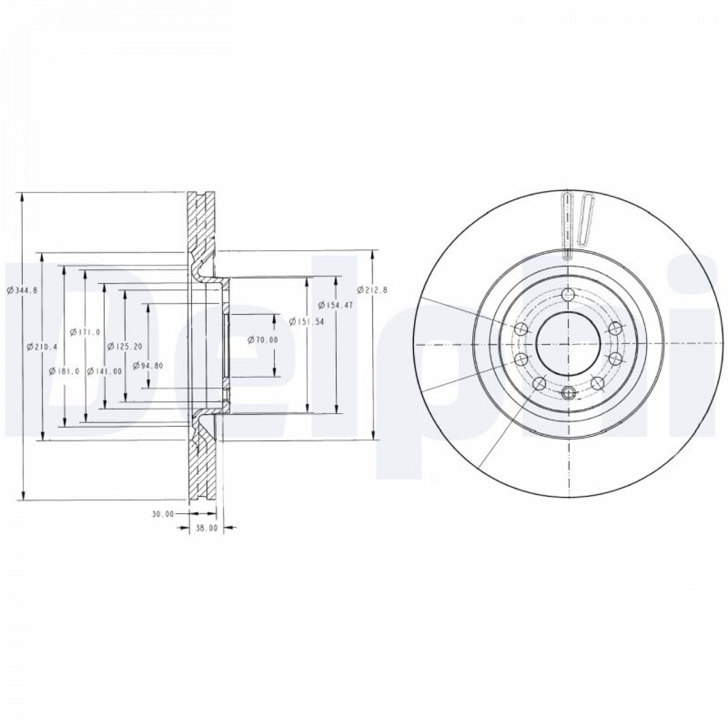 Bremsscheibe DELPHI BG9098