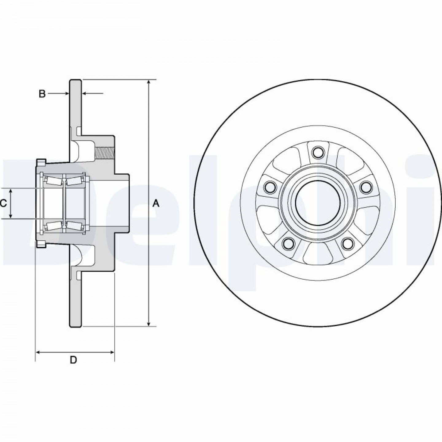 Bremseskive DELPHI BG9190RSC