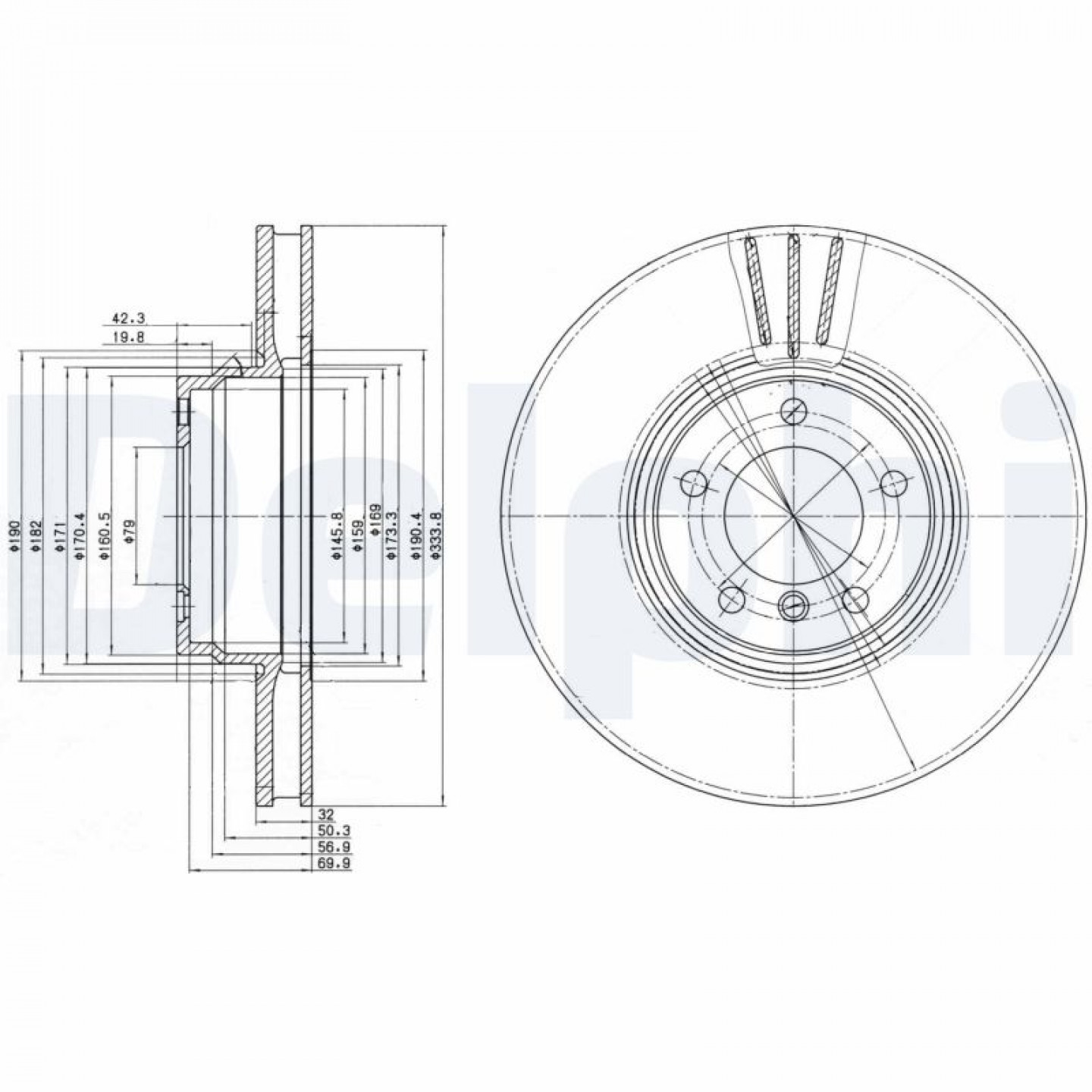 Remschijf DELPHI BG9212