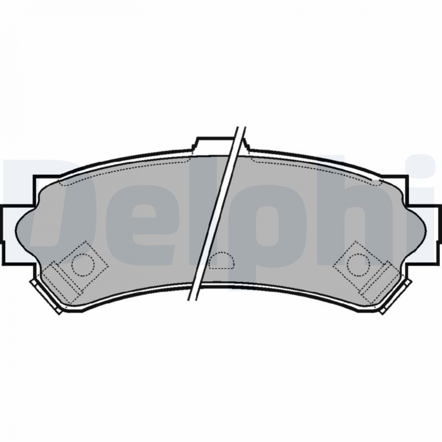 Kit pastiglie freno, Freno a disco DELPHI LP1012