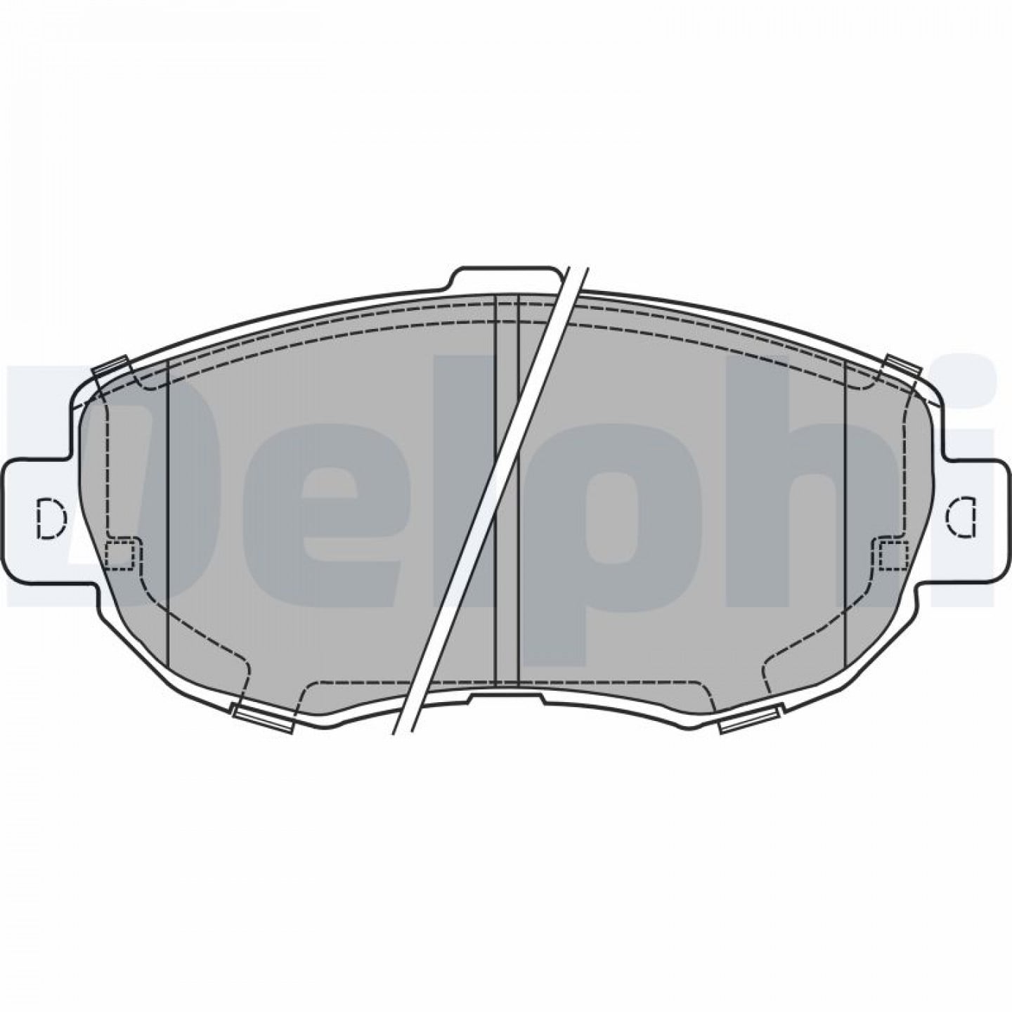Kit pastiglie freno, Freno a disco DELPHI LP1140