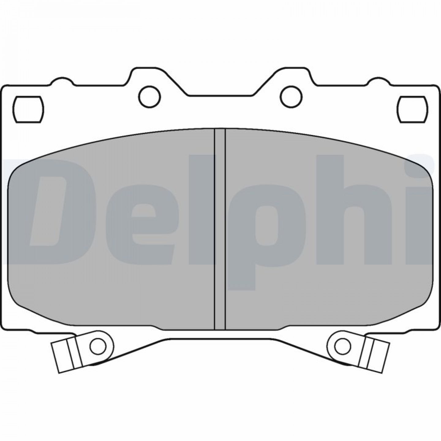 Kit pastiglie freno, Freno a disco DELPHI LP1308