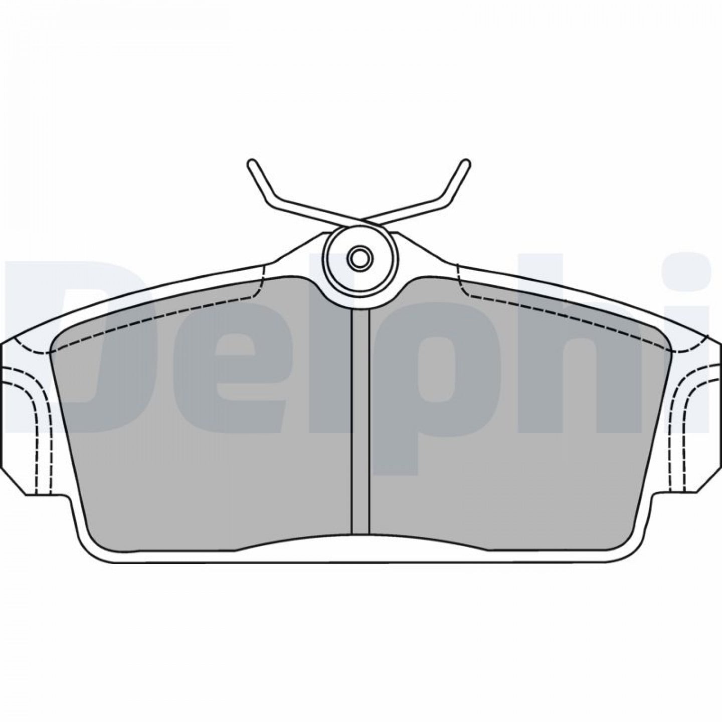 Kit pastiglie freno, Freno a disco DELPHI LP1435