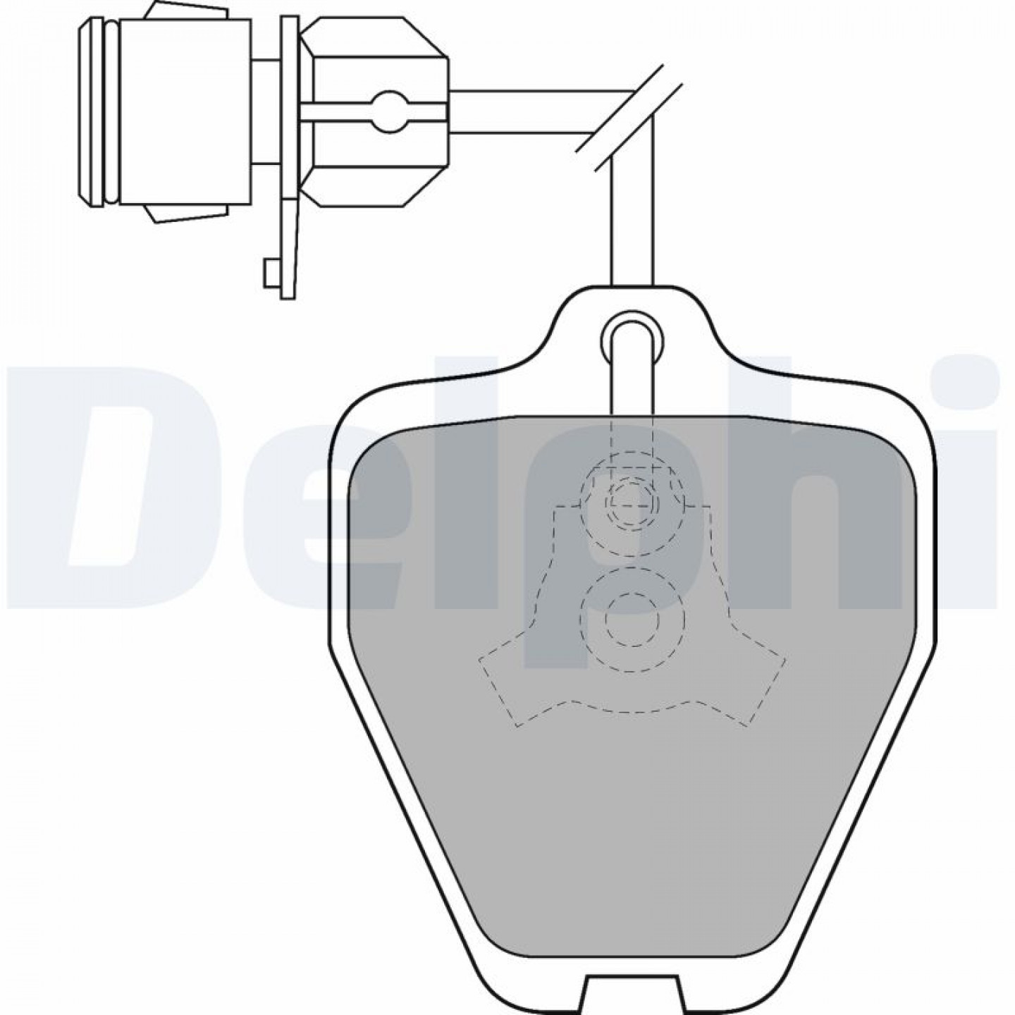 Kit pastiglie freno, Freno a disco DELPHI LP1463
