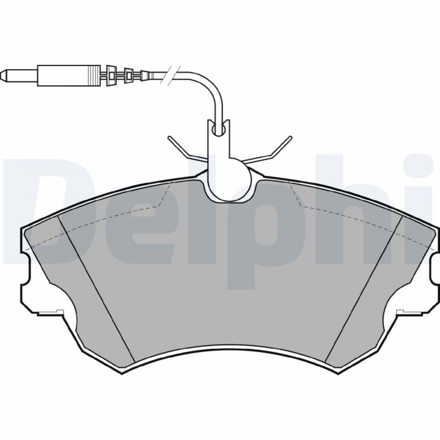 Kit pastiglie freno, Freno a disco DELPHI LP1614