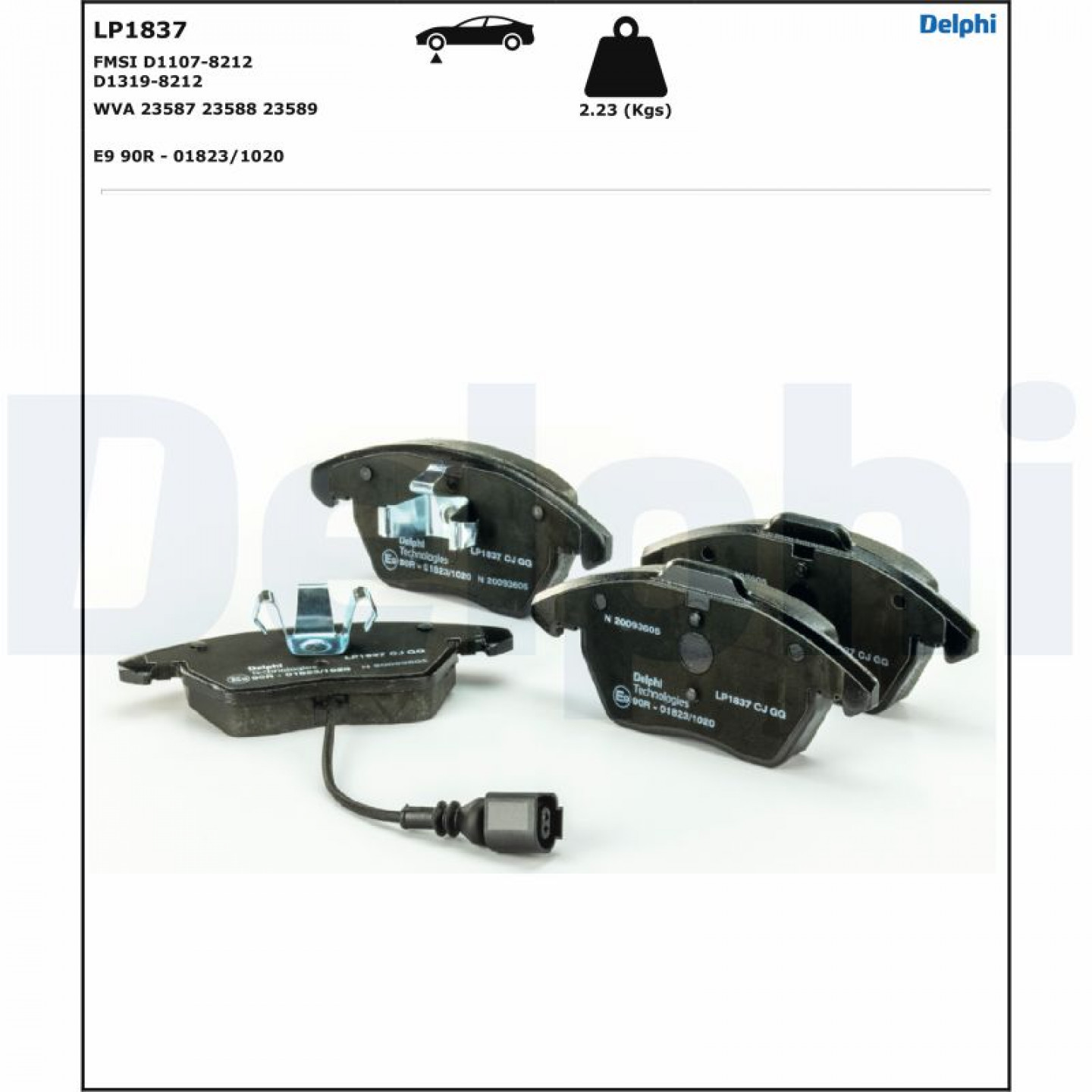 Delphi Pastiglie Freni Posteriori per Hyundai H350