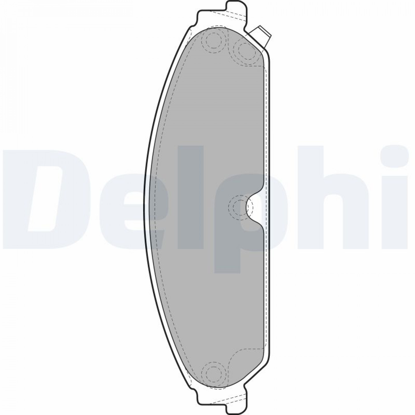 Kit de plaquettes de frein, frein à disque DELPHI LP2033