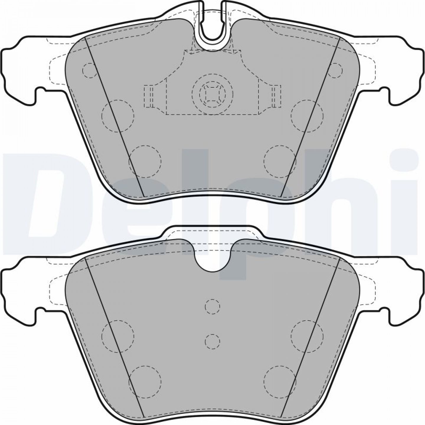 Kit de plaquettes de frein, frein à disque DELPHI LP2114