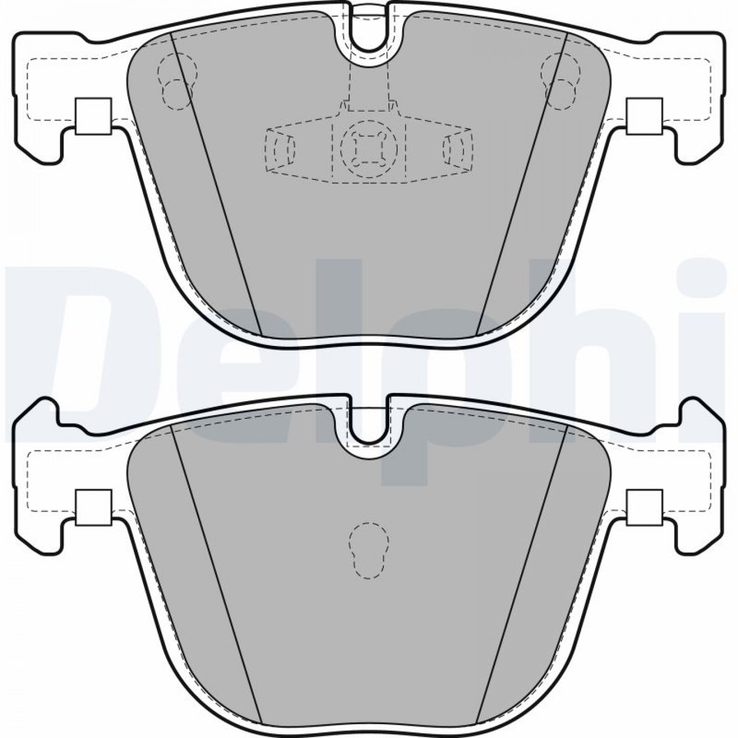 Kit pastiglie freno, Freno a disco DELPHI LP2141