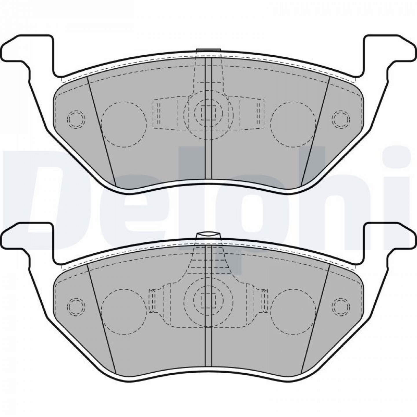 Kit pastiglie freno, Freno a disco DELPHI LP2158