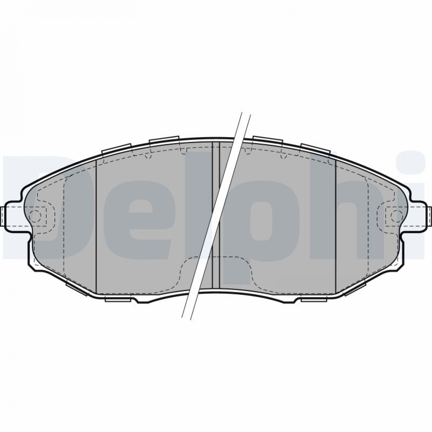 Kit pastiglie freno, Freno a disco DELPHI LP2183