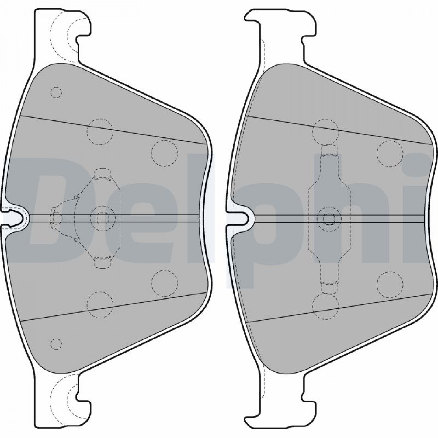 Kit pastiglie freno, Freno a disco DELPHI LP2210