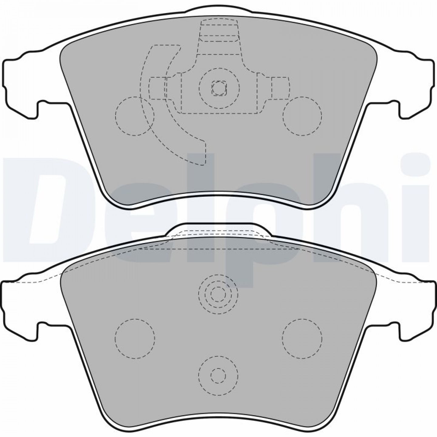 Kit pastiglie freno, Freno a disco DELPHI LP2224