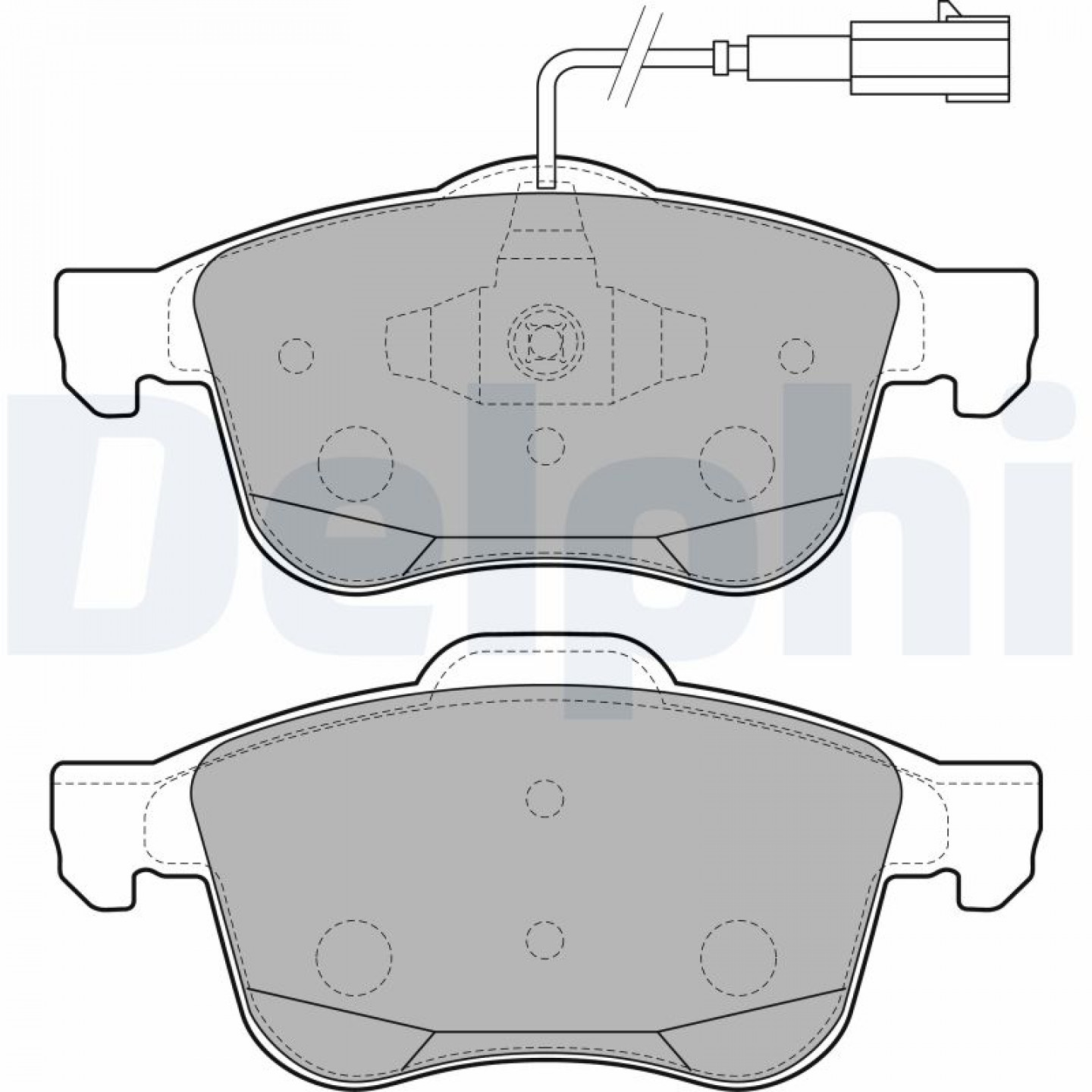 Kit pastiglie freno, Freno a disco DELPHI LP2241