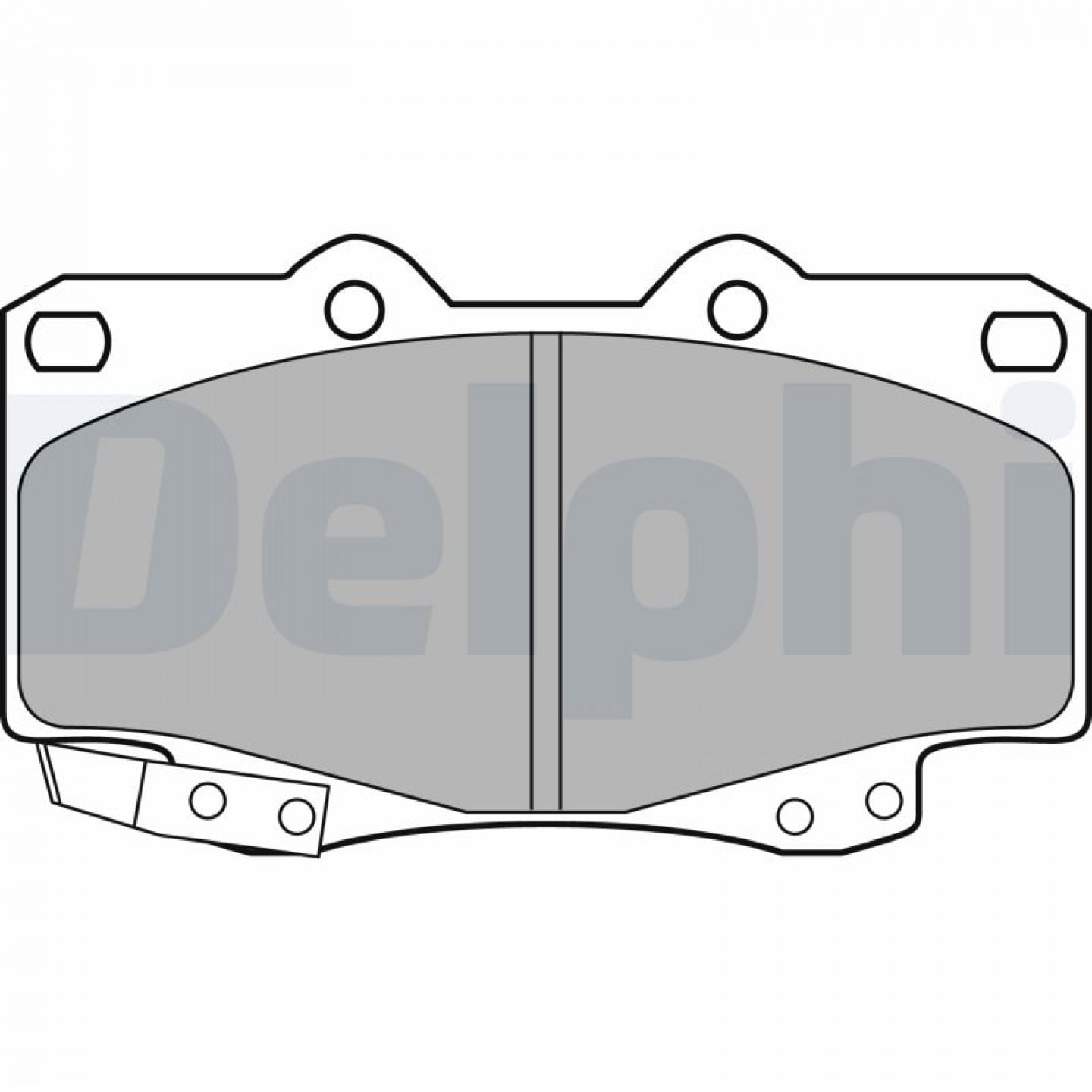 Kit de plaquettes de frein, frein à disque DELPHI LP2242