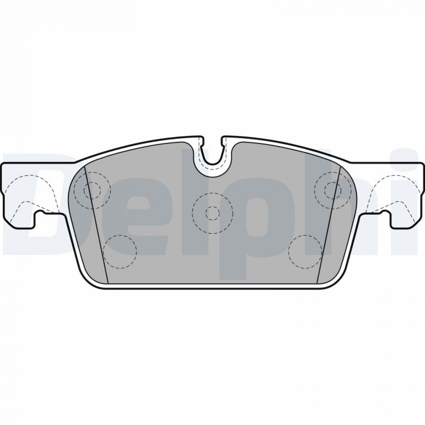 Kit de plaquettes de frein, frein à disque DELPHI LP2248