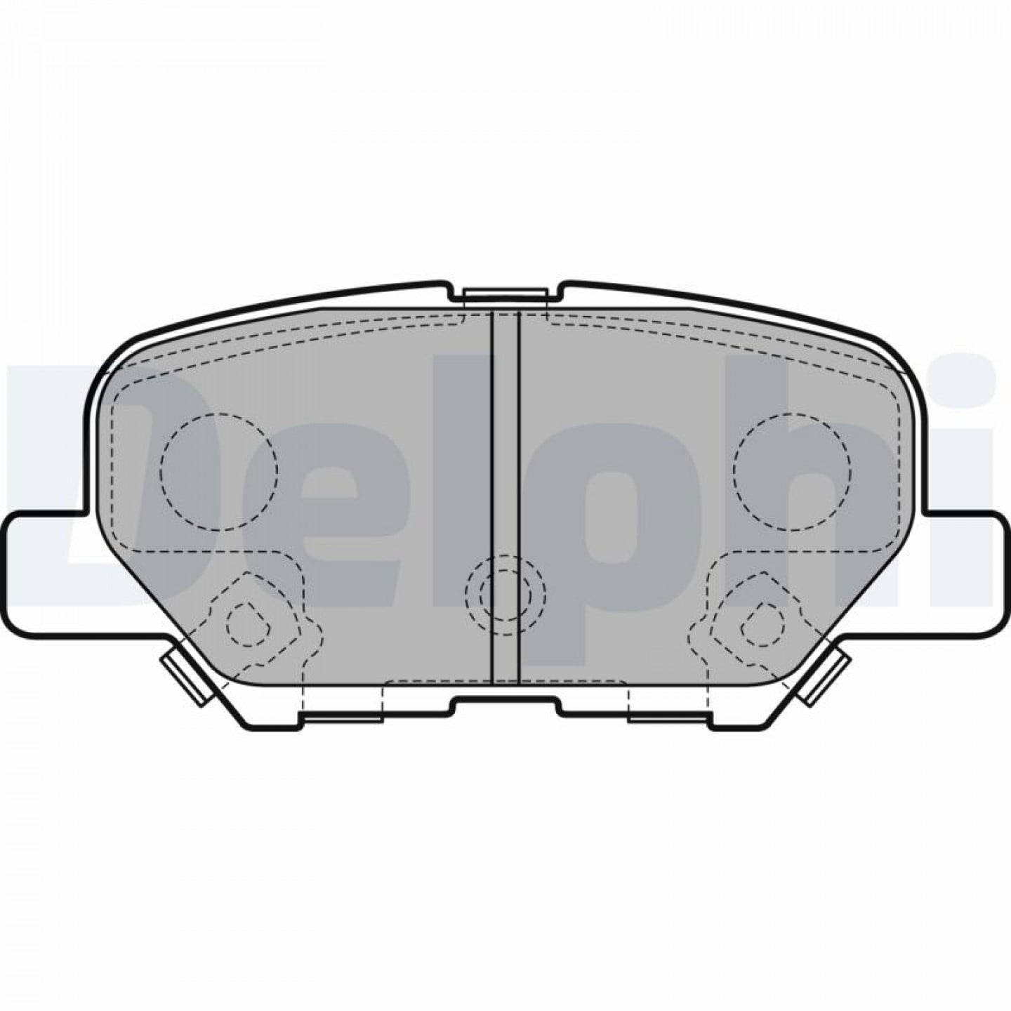 Kit pastiglie freno, Freno a disco DELPHI LP2501