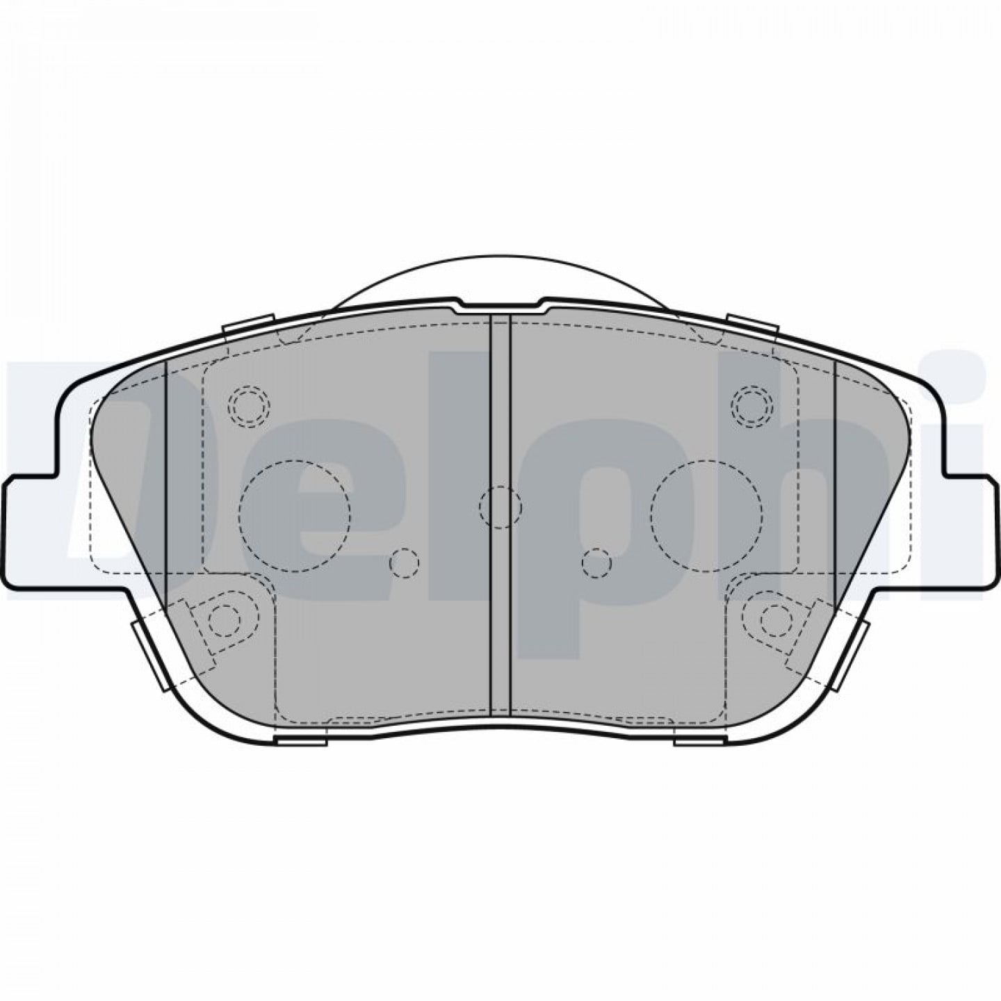 Kit pastiglie freno, Freno a disco DELPHI LP2688