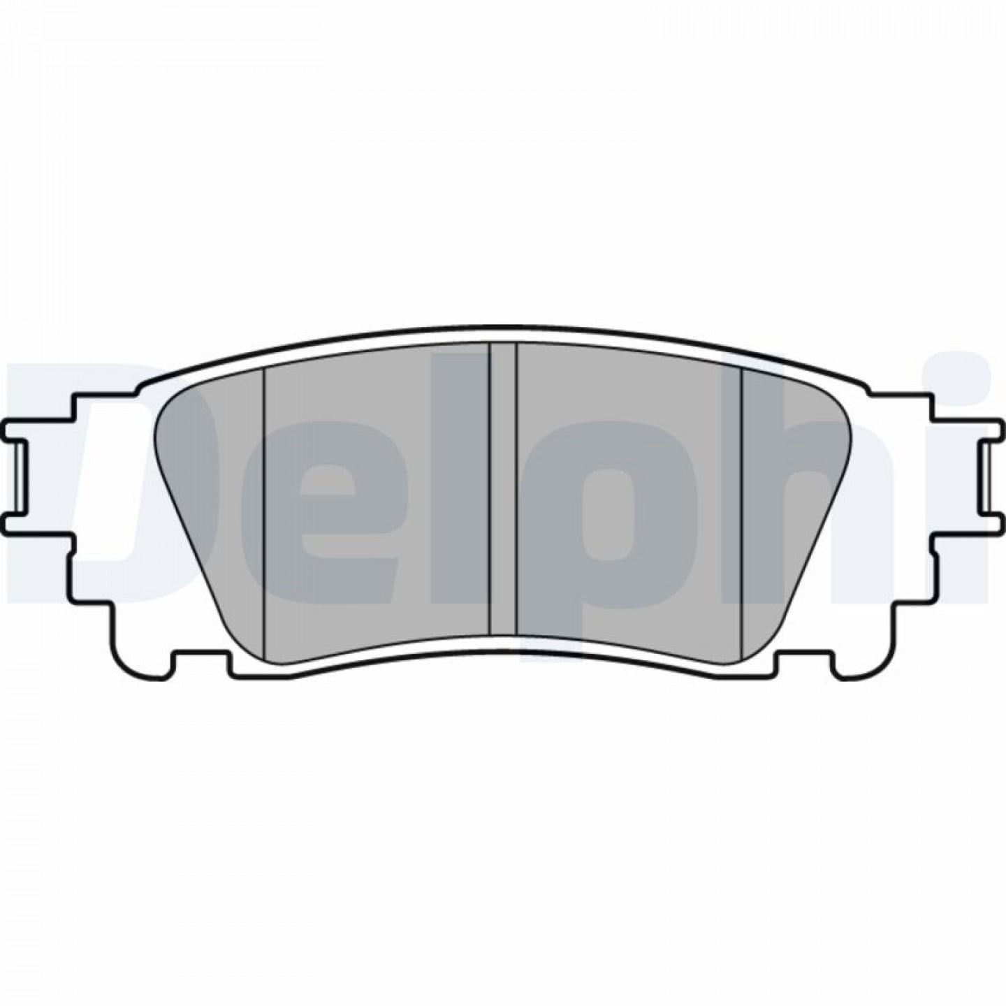 Kit pastiglie freno, Freno a disco DELPHI LP3171