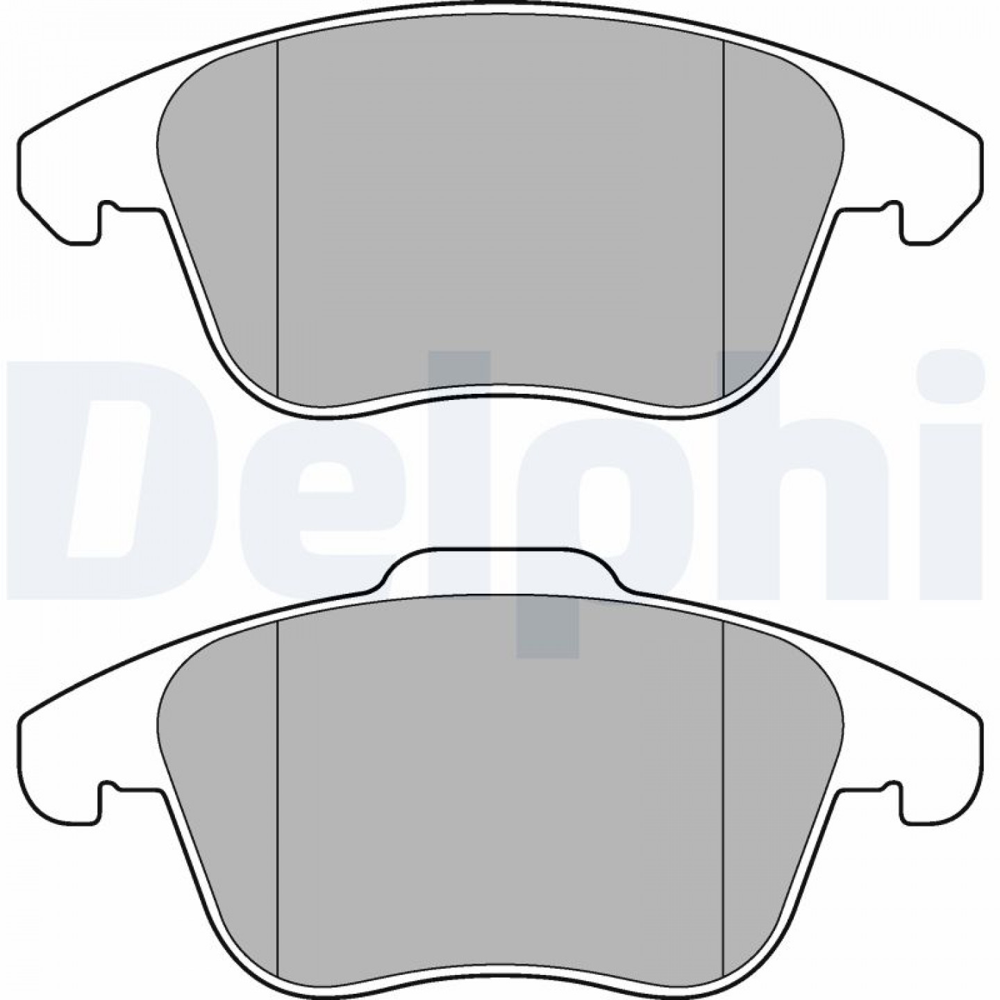 Kit pastiglie freno, Freno a disco DELPHI LP3175