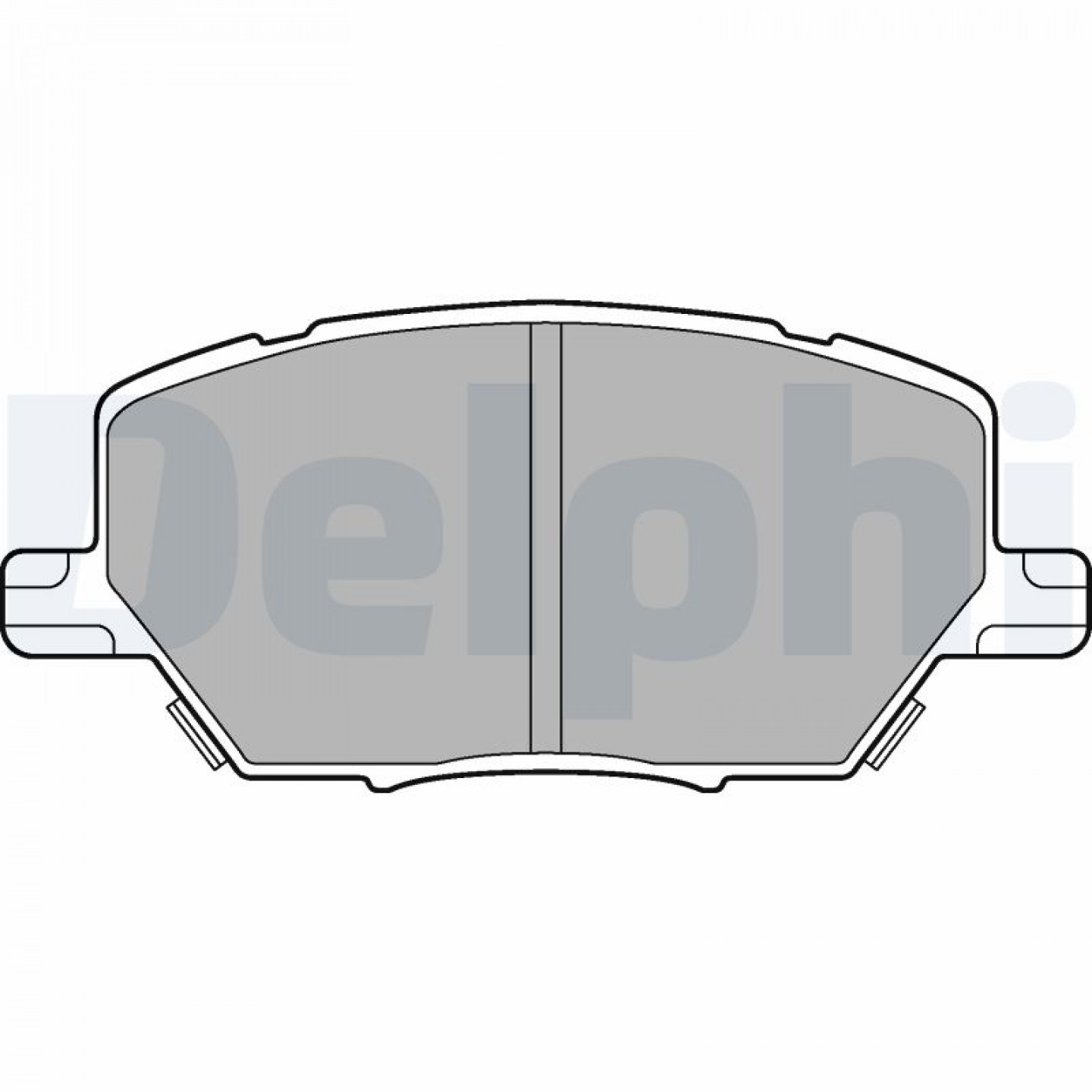 Kit de plaquettes de frein, frein à disque DELPHI LP3184