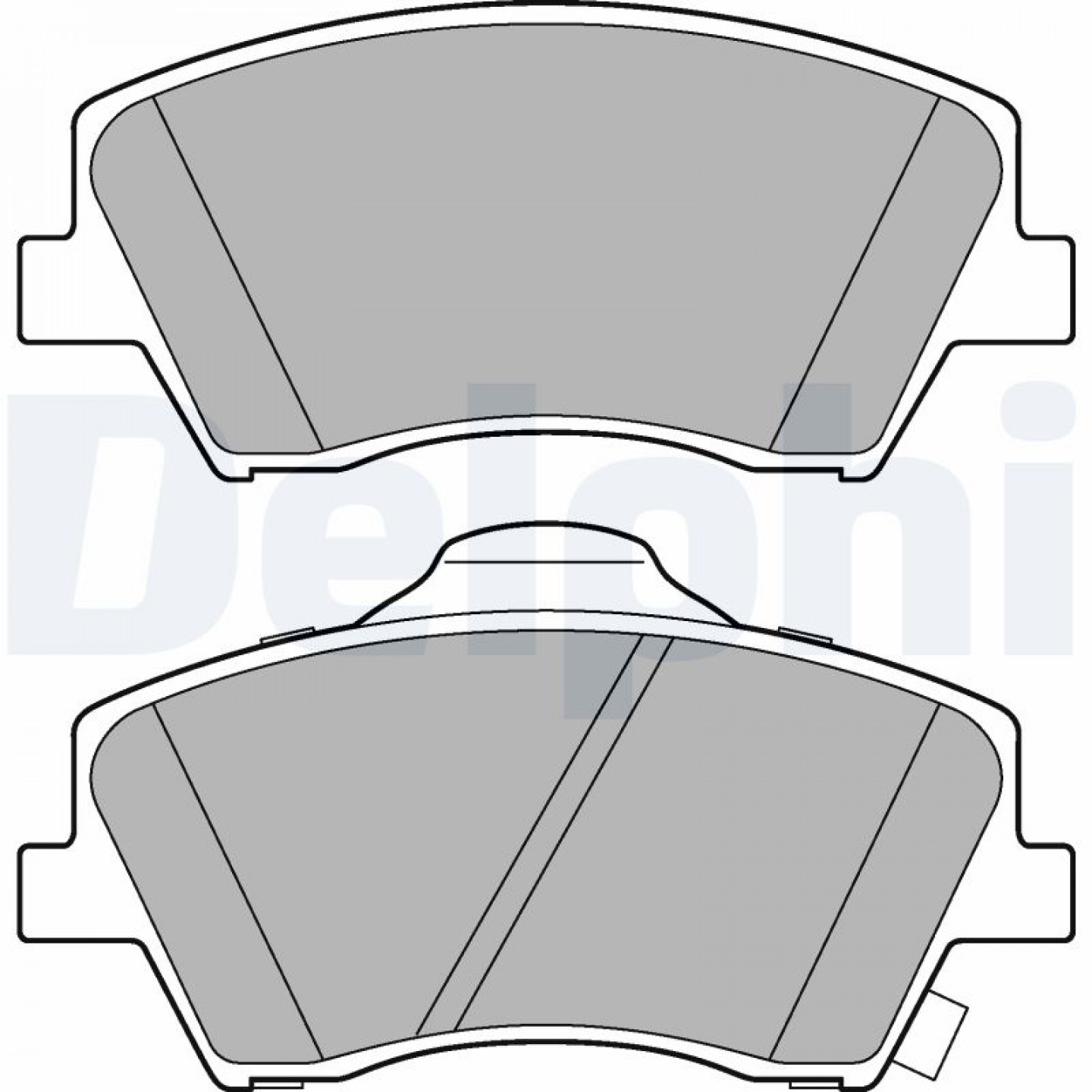 Kit pastiglie freno, Freno a disco DELPHI LP3264