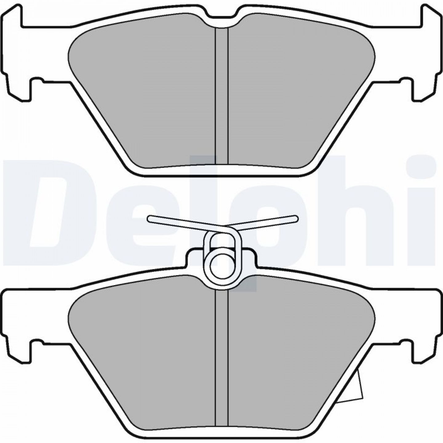 Kit pastiglie freno, Freno a disco DELPHI LP3268
