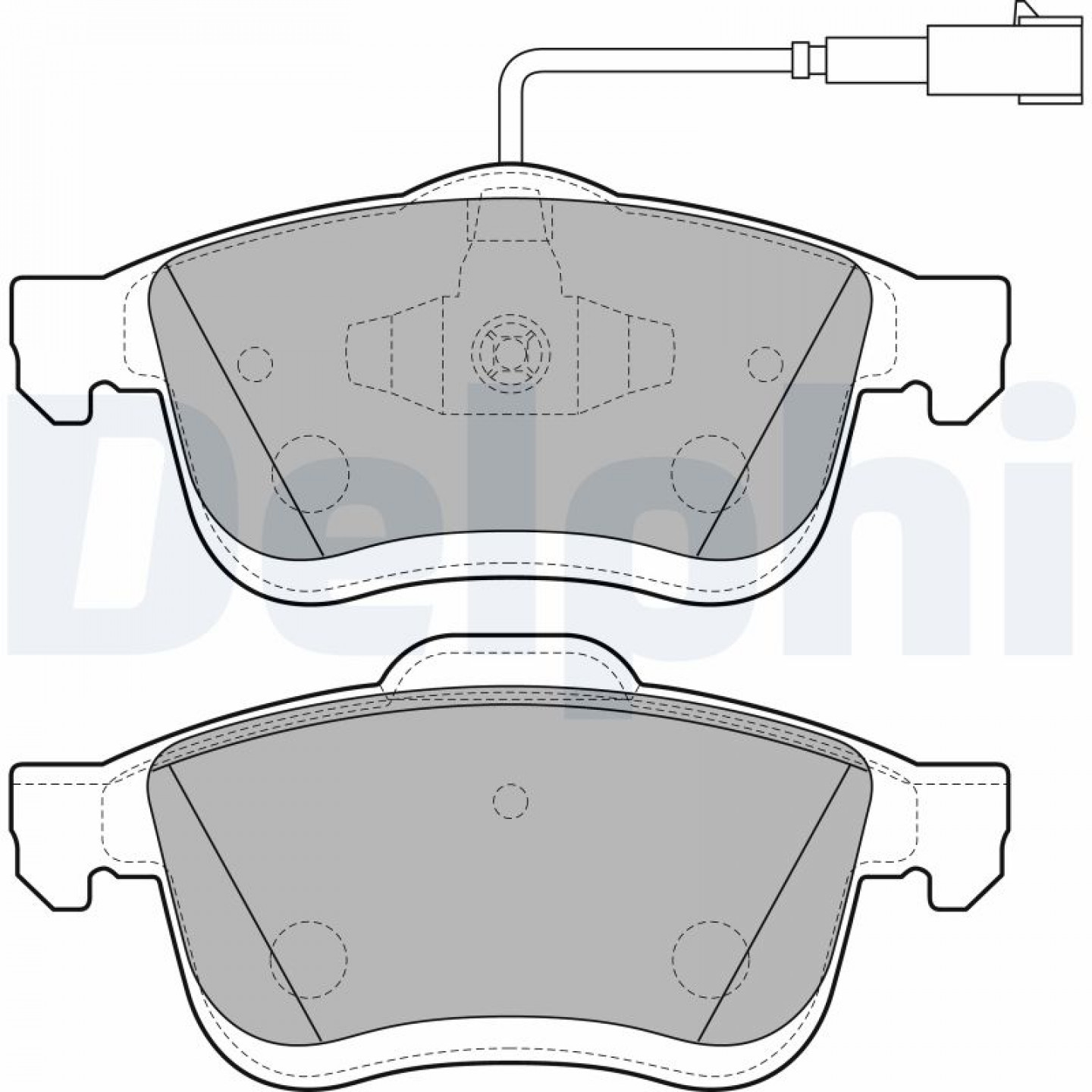 Kit pastiglie freno, Freno a disco DELPHI LP3270