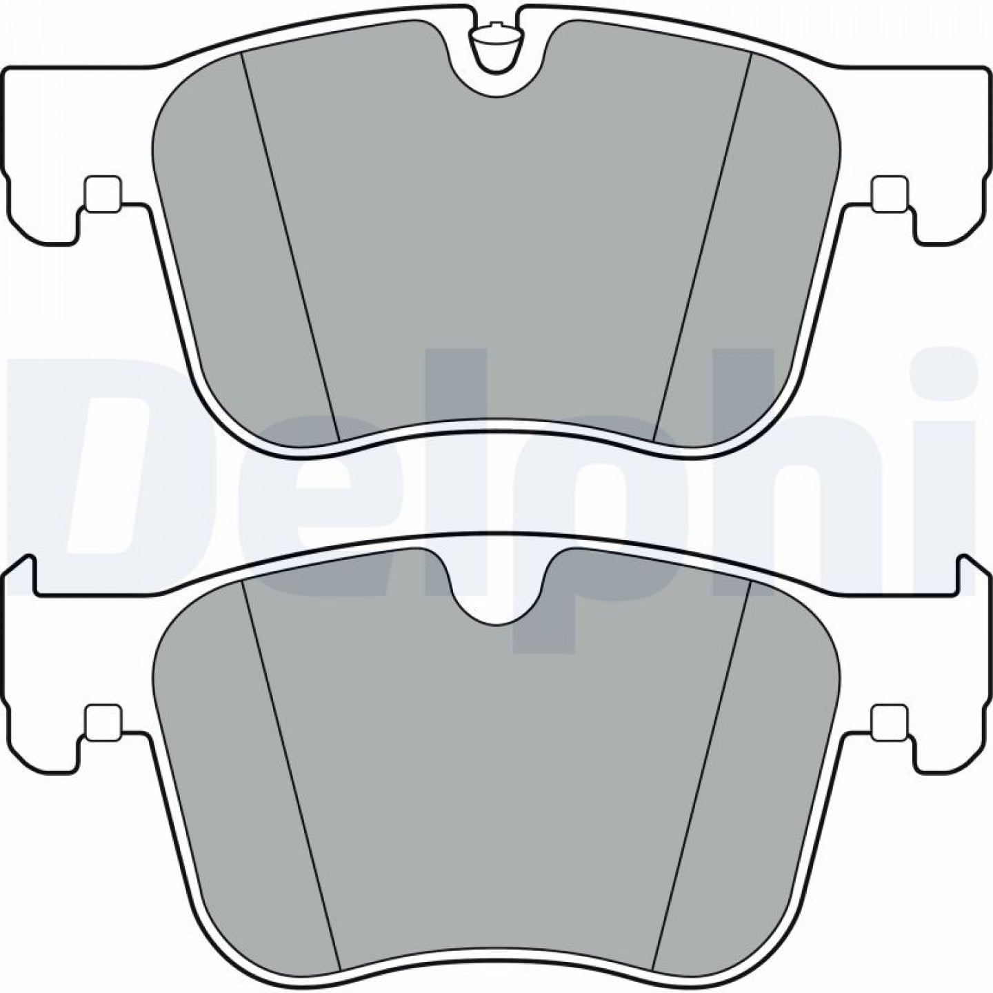 Kit de plaquettes de frein, frein à disque DELPHI LP3384