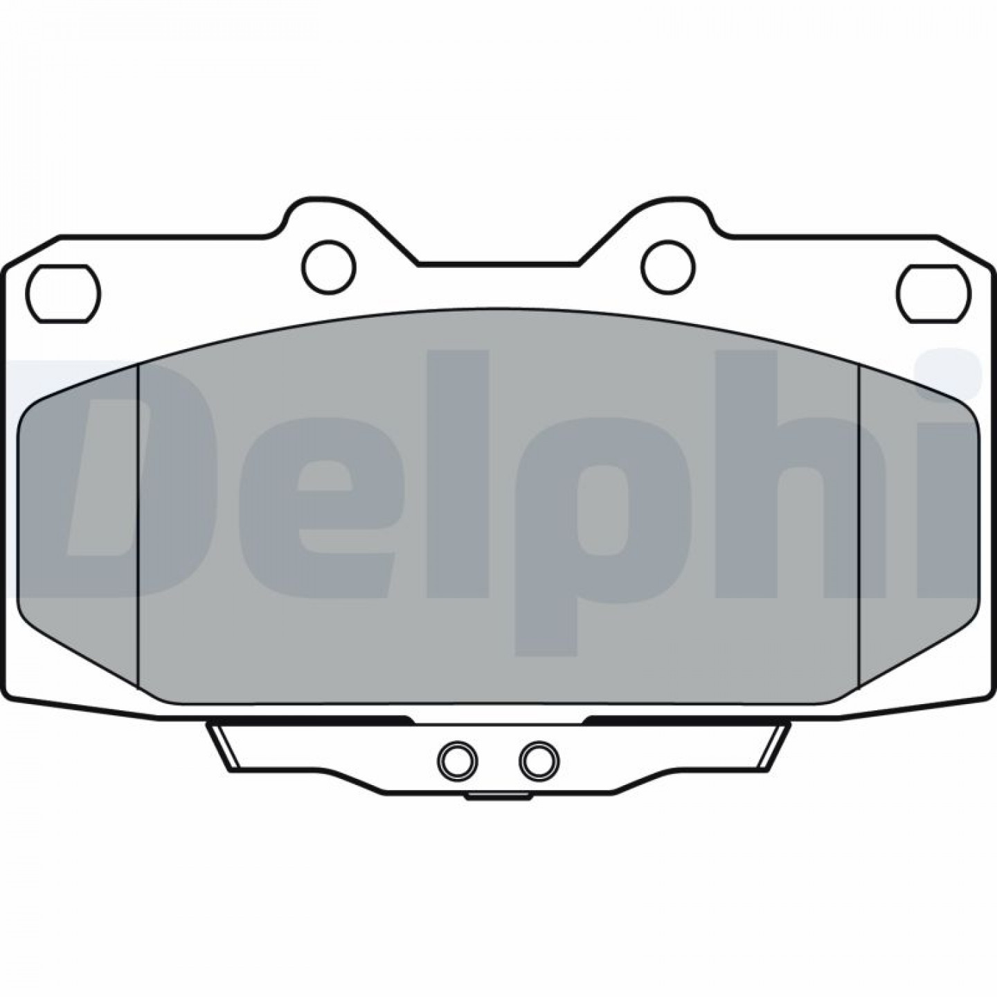 Kit de plaquettes de frein, frein à disque DELPHI LP3409