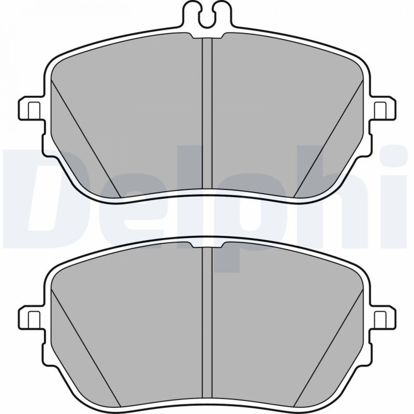 Kit de plaquettes de frein, frein à disque DELPHI LP3485