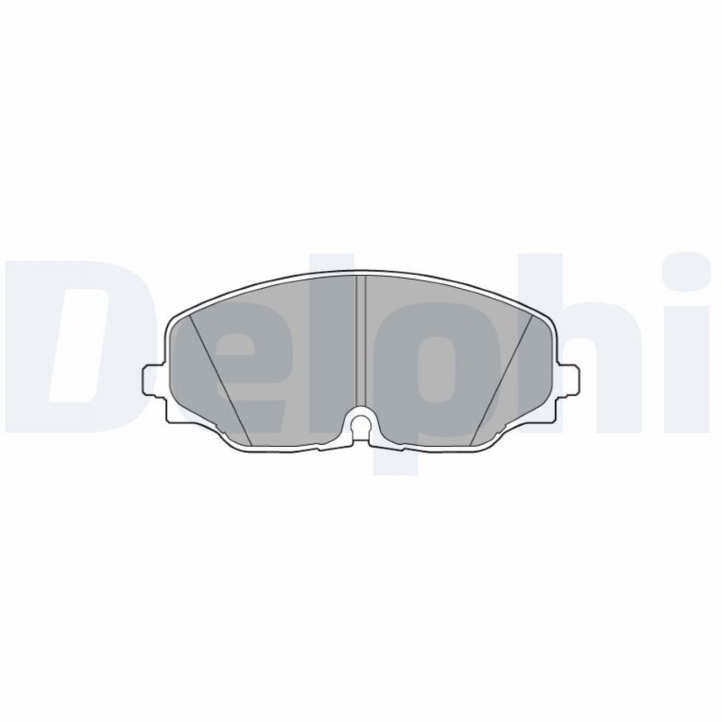 Kit de plaquettes de frein, frein à disque DELPHI LP3543