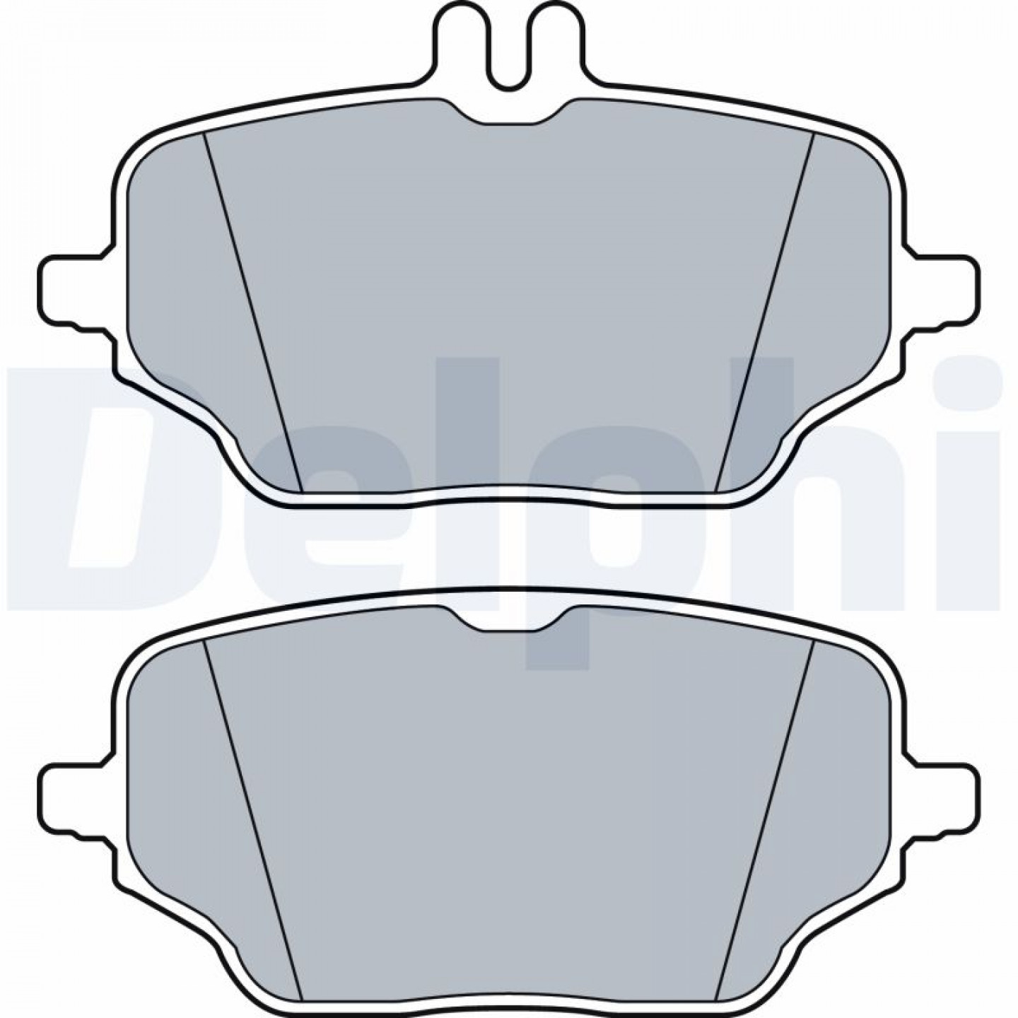 Kit de plaquettes de frein, frein à disque DELPHI LP3572