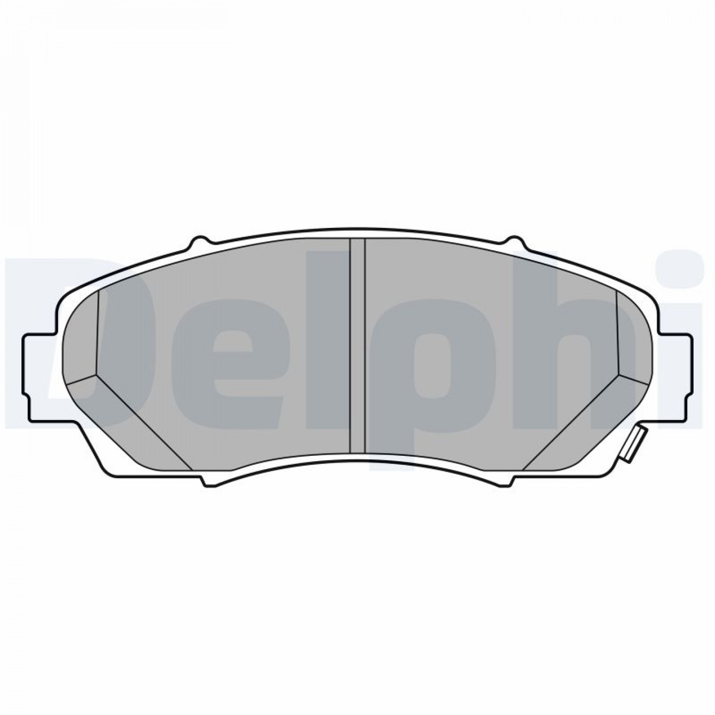 Kit de plaquettes de frein, frein à disque DELPHI LP3613