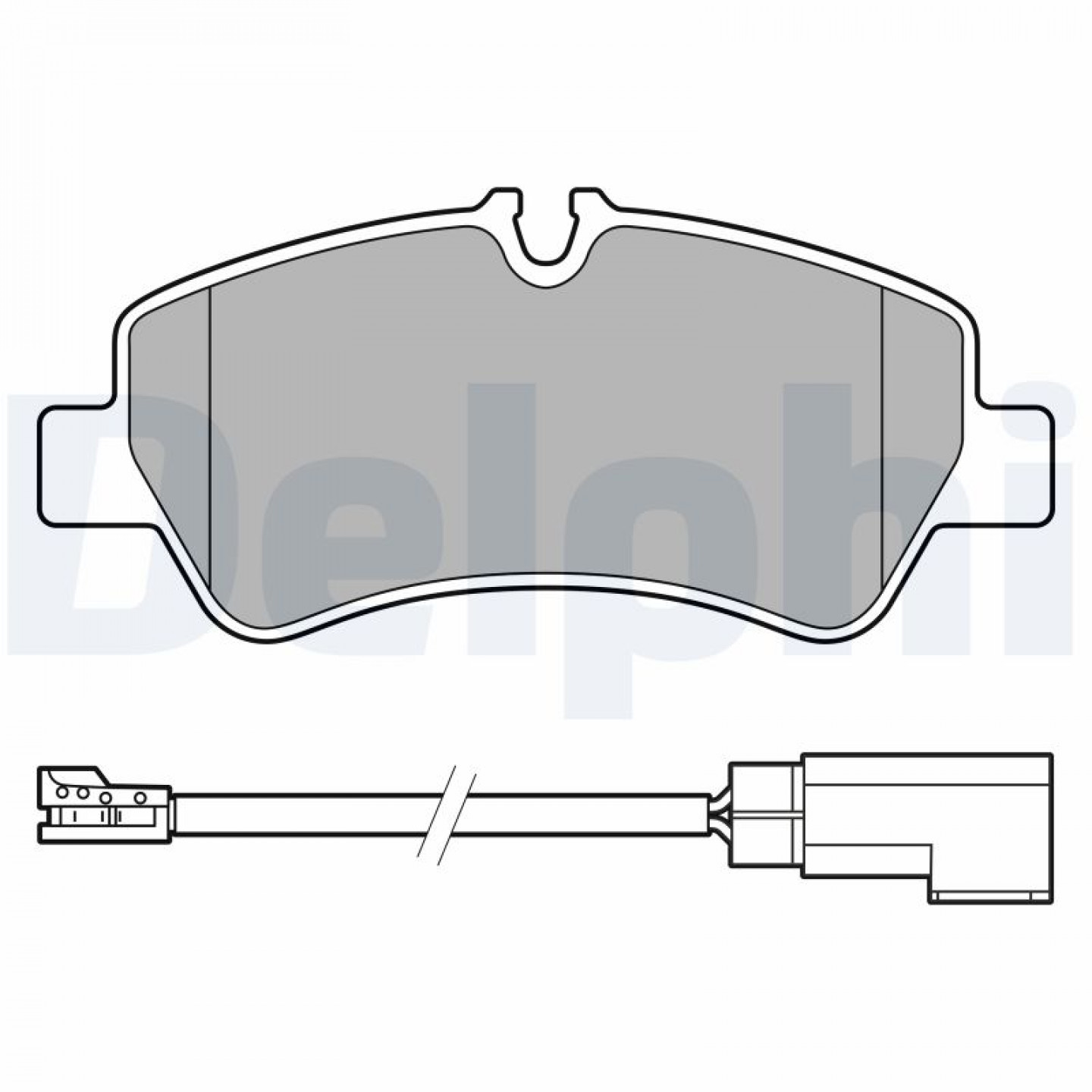 Kit pastiglie freno, Freno a disco DELPHI LP3619