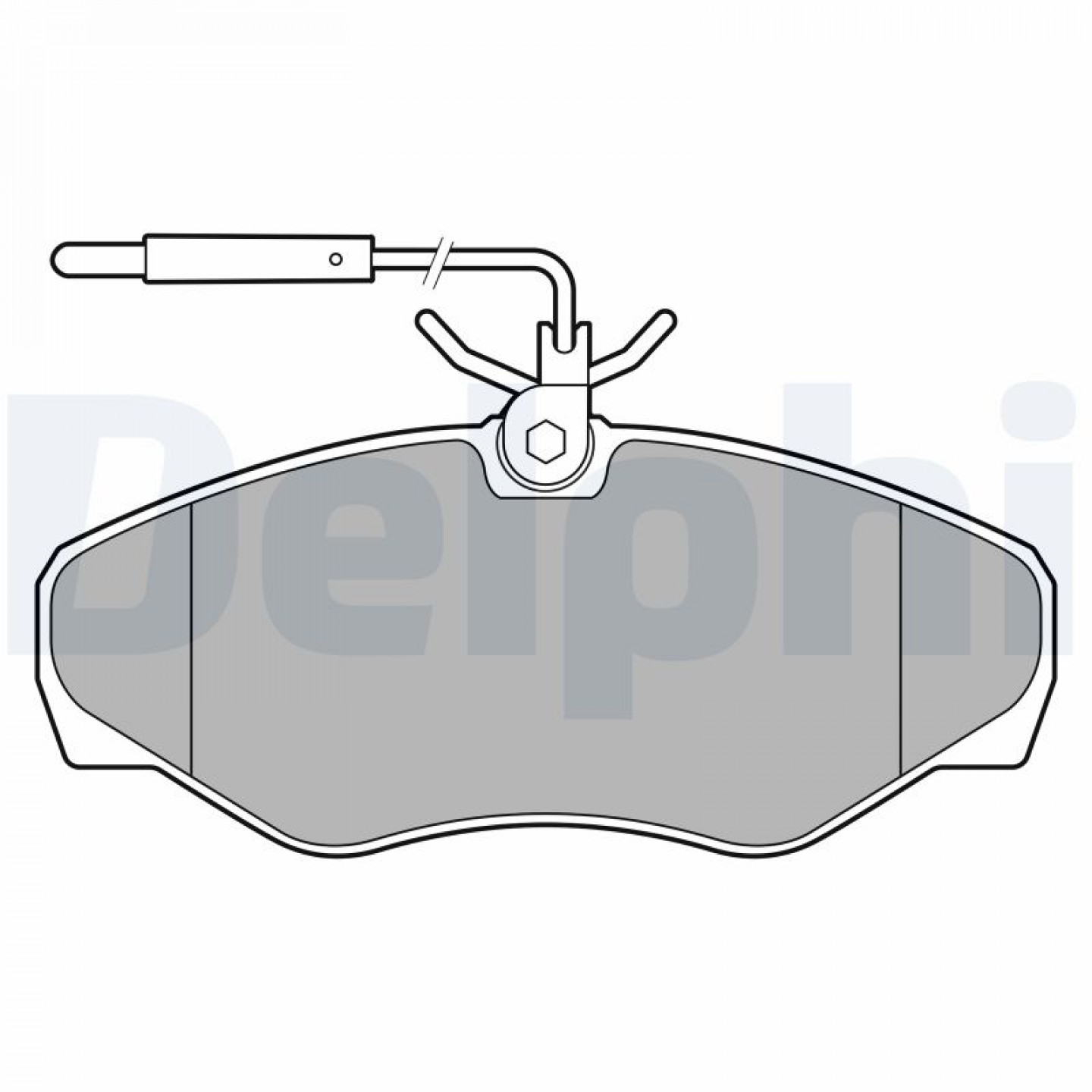 Kit pastiglie freno, Freno a disco DELPHI LP3624