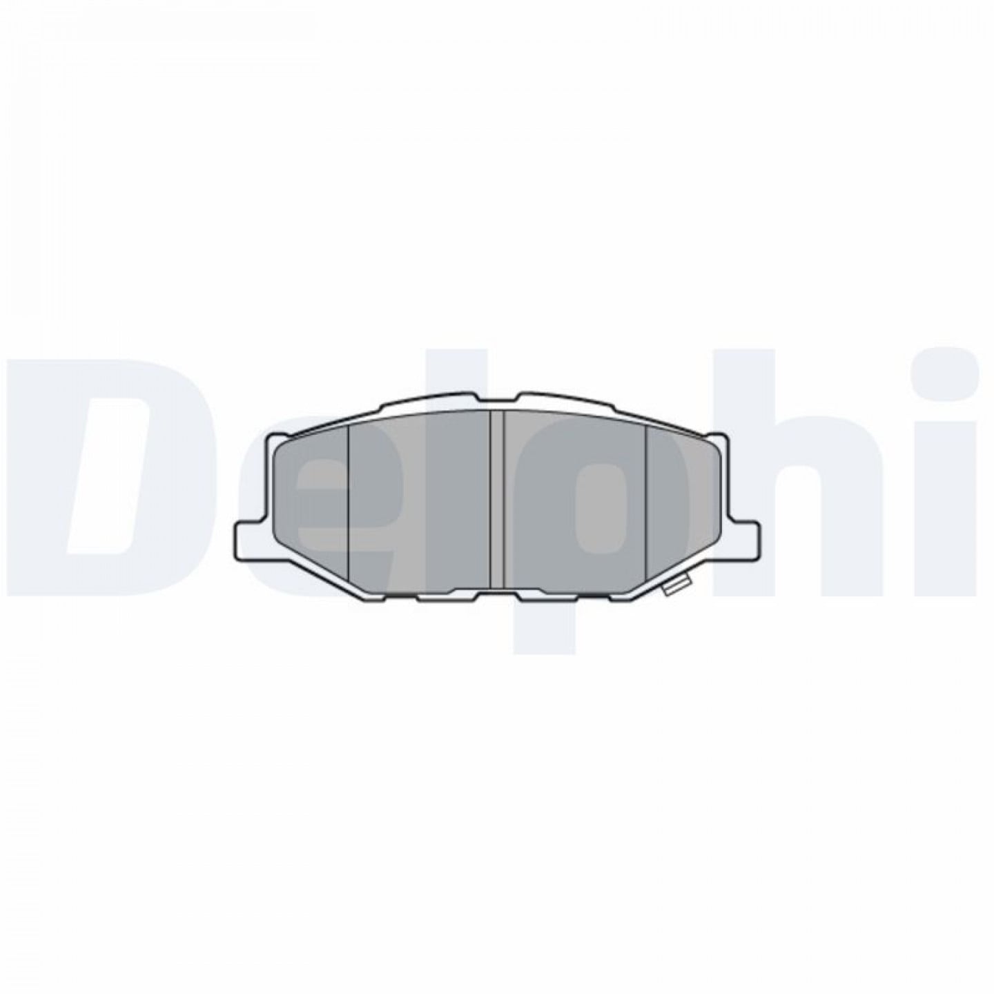 Kit de plaquettes de frein, frein à disque DELPHI LP3637