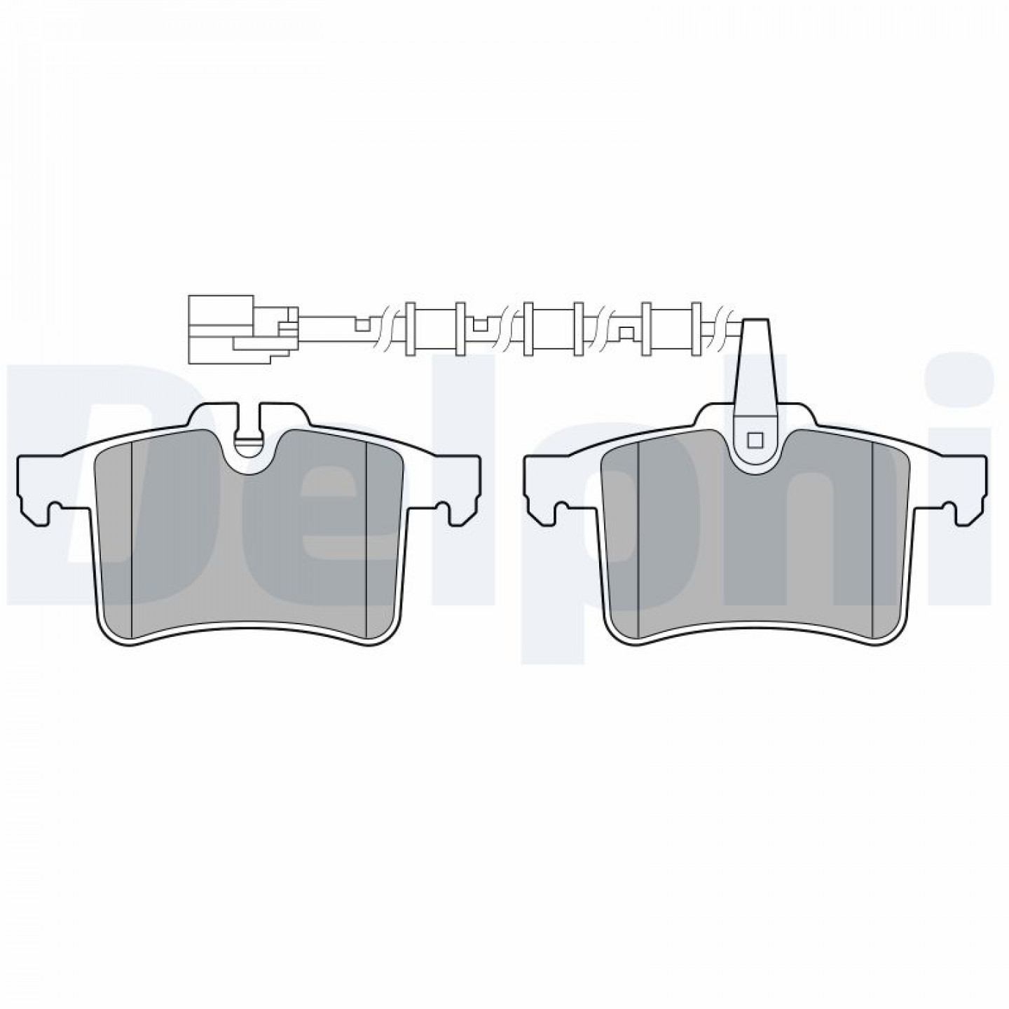 Kit pastiglie freno, Freno a disco DELPHI LP3727