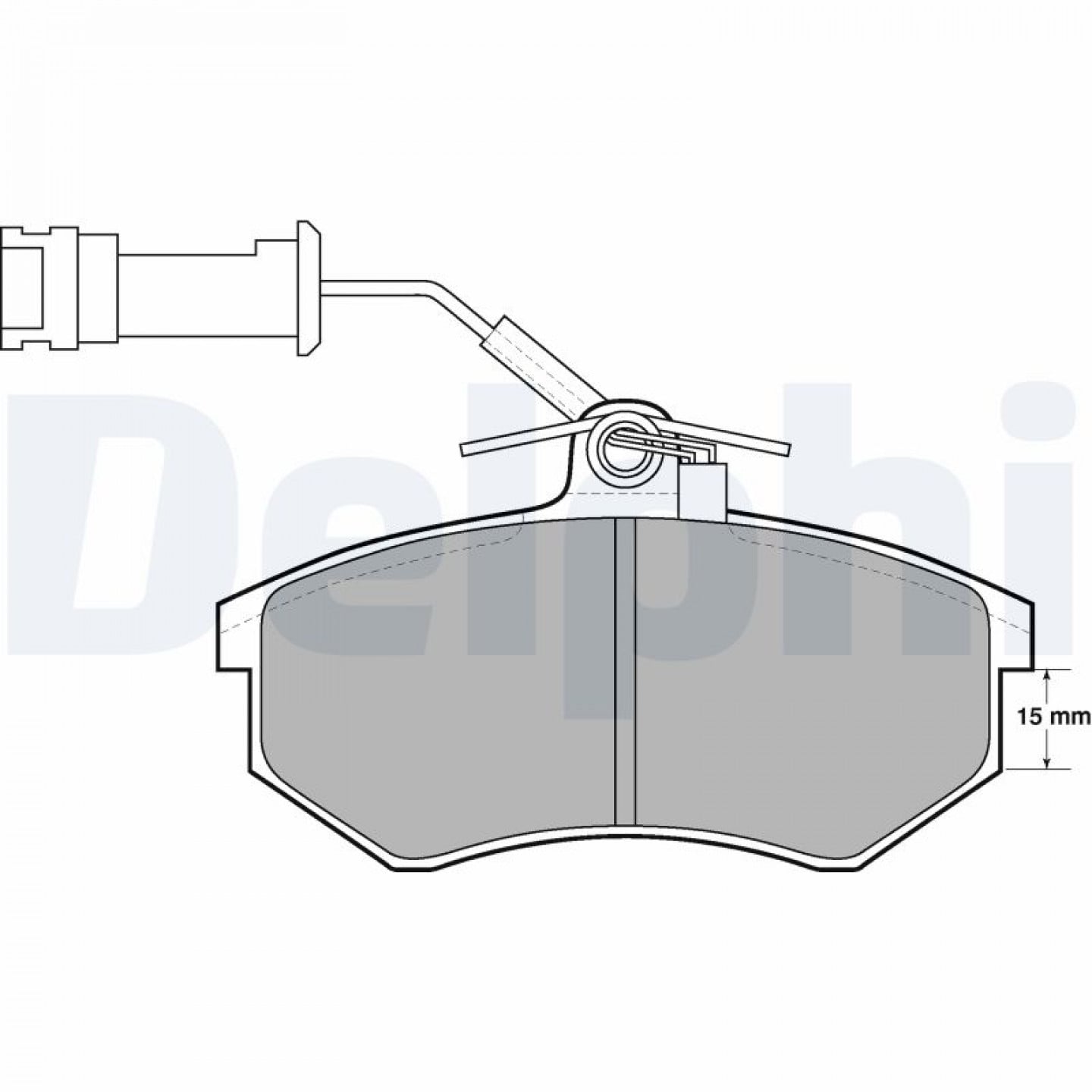 Kit pastiglie freno, Freno a disco DELPHI LP444