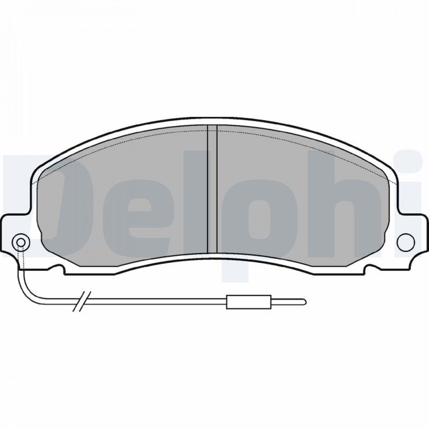 Kit pastiglie freno, Freno a disco DELPHI LP504
